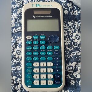 Texas Instruments TI-34 Calculator with Gray Case